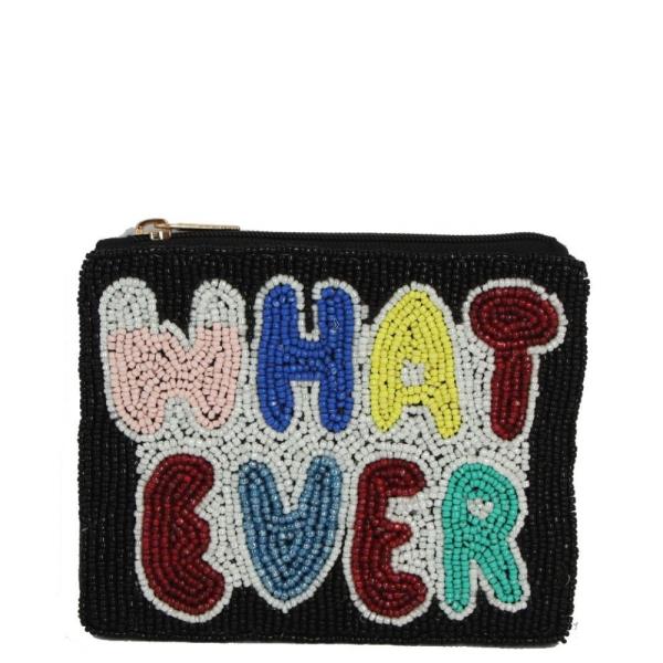 Seed Bead Whatever Coin Purse Pouch Bag