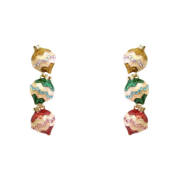 CHRISTMAS ORNAMENT EARRING