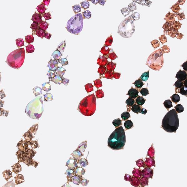 Teardrop Crystal Stone Earring