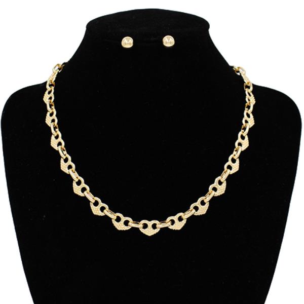 Heart Link Metal Necklace