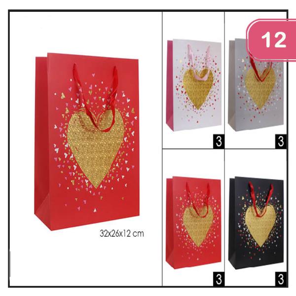 Heart Gift Bag (12 Units)