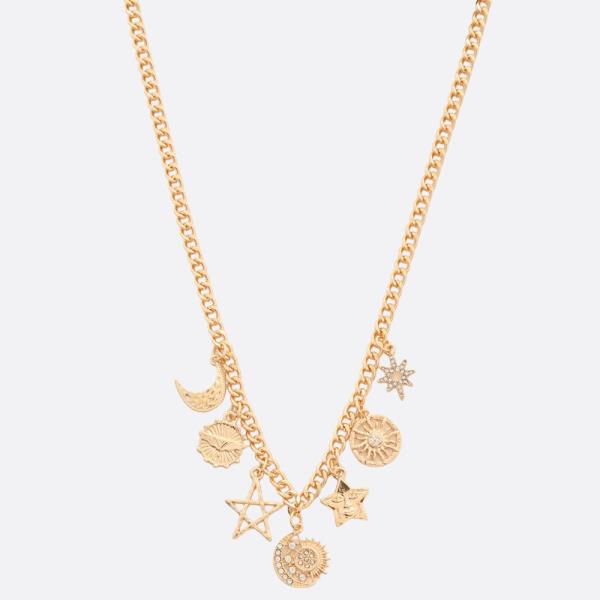 Star Sun Charm Metal Necklace