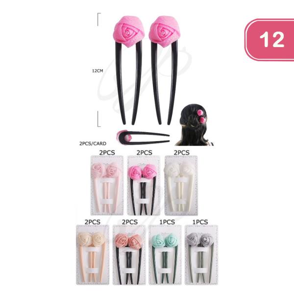 Rose Hair Pin (12 Units)