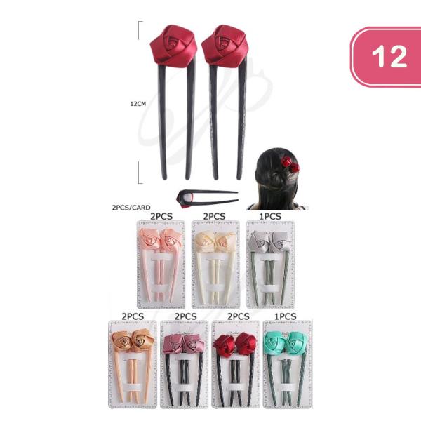 Rose Hair Pins (12 Units)