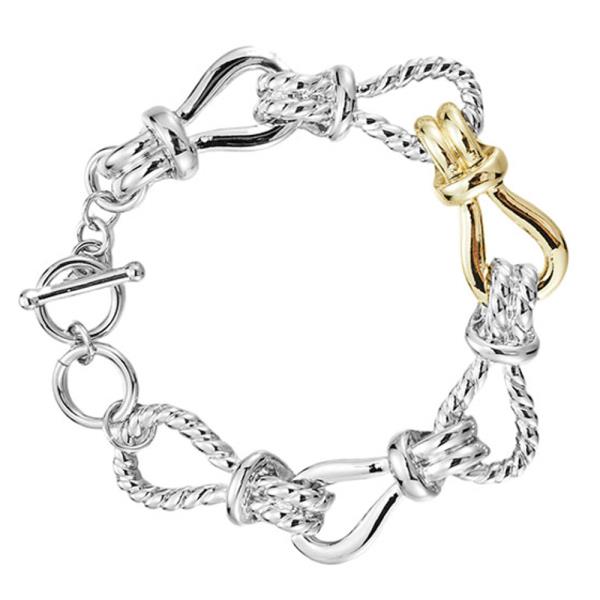 Two Tone Link Bracelet