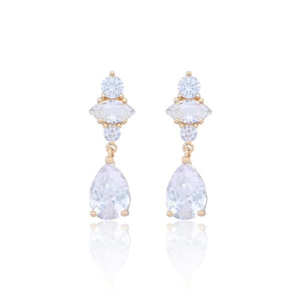 Teardrop CZ Dangle Earring