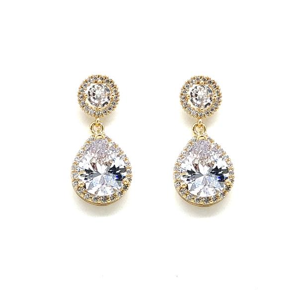 Teardrop CZ Earring