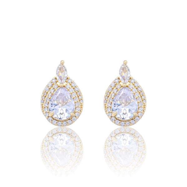 Pear CZ Earring