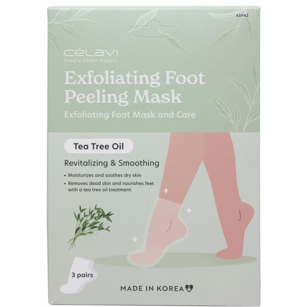 CELAVI Exfoliating Foot Peeling Mask Tea Tree Oil