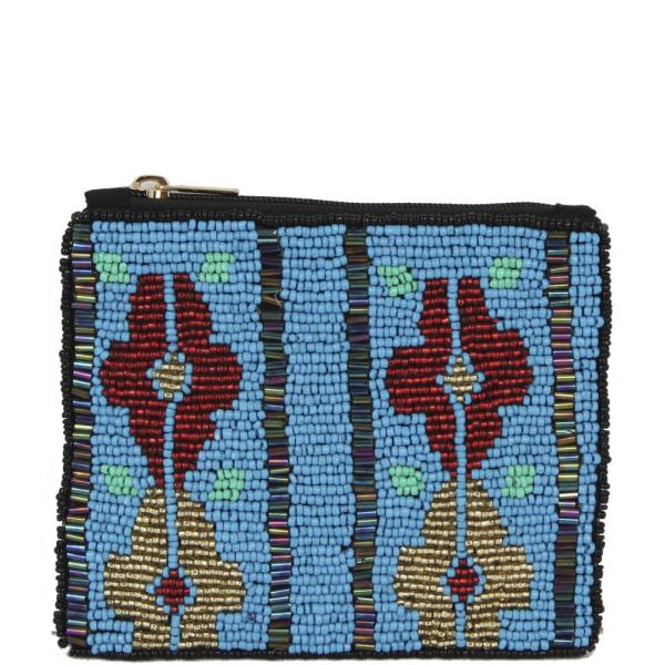 Seed Bead Coin Purse Bag