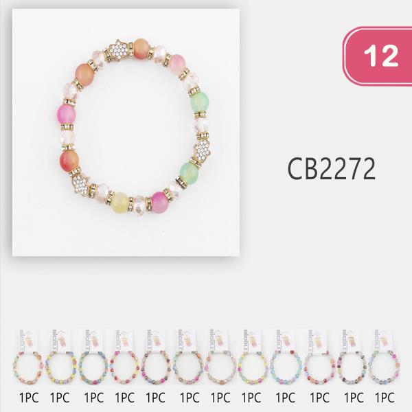 Bead Stretch Bracelet (12 Units)