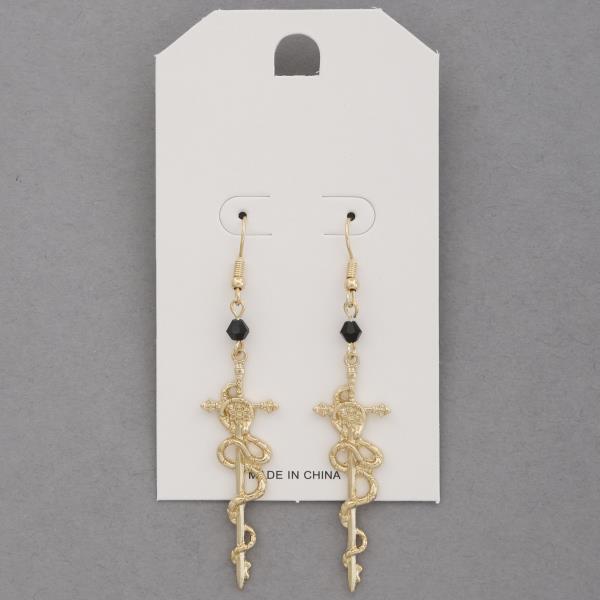 Cross Metal Dangle Earring