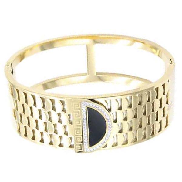 Hinged Stainless Steel Bangle Bracelet