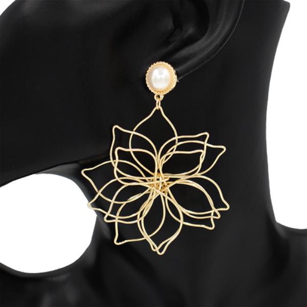 Wire Flower Earring