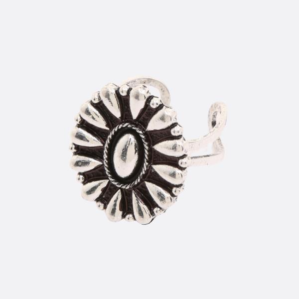 Western Style Concho Metal Adjustable Ring