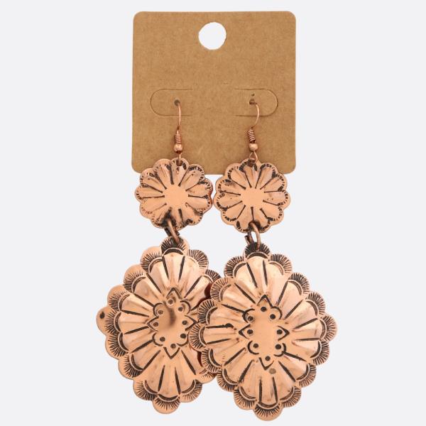 Western Style Metal Dangle Earring