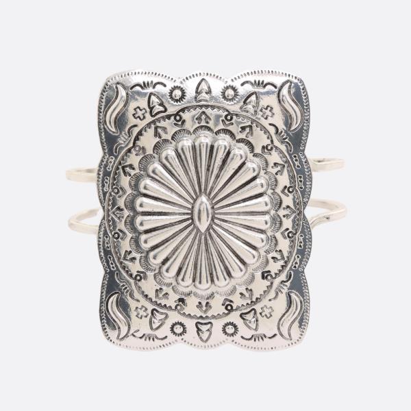 Western Style Rectangle Metal Cuff Bracelet