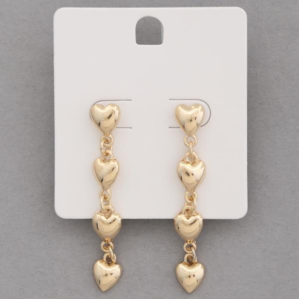 Heart Link Dangle Earring