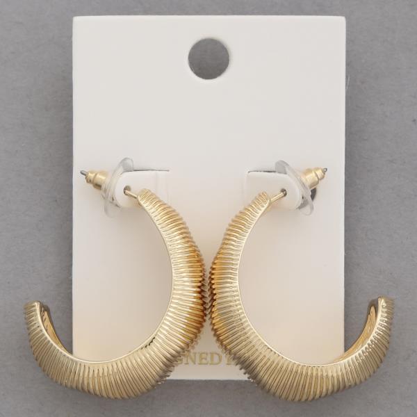 Open Circle Metal Earring
