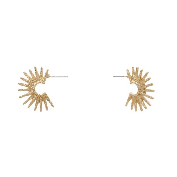 Starburst Metal Post Earring