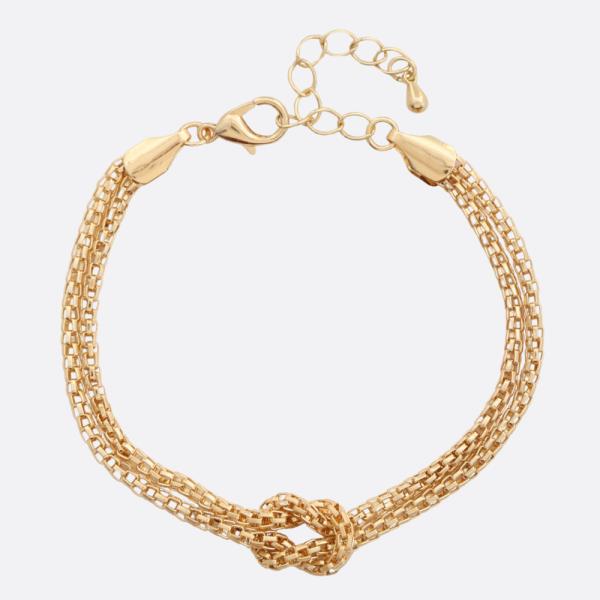 Knot Metal Link Bracelet
