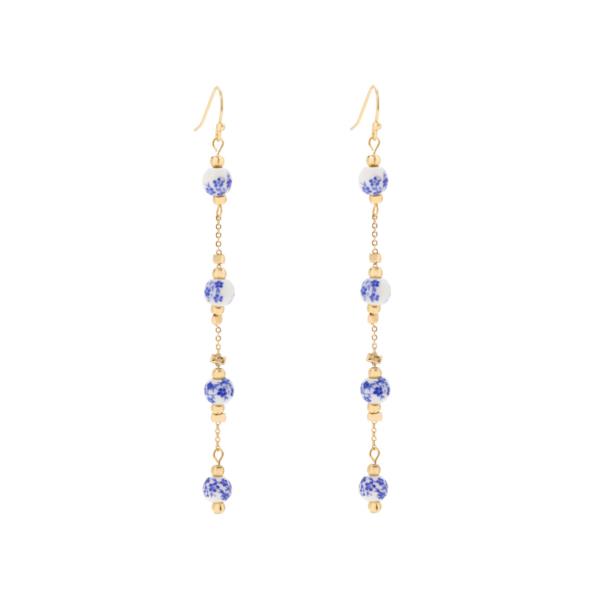 Ceramic Flower Bead Earring