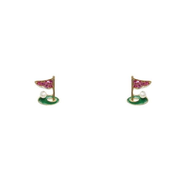 Golf Stud Earring