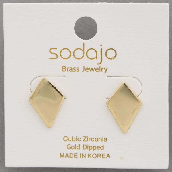 SODAJO Metal Gold Dipped Earring