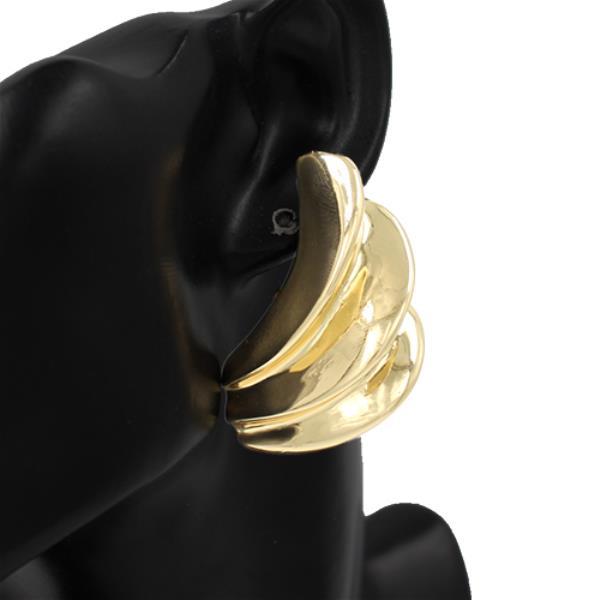 Wide Metal Earring