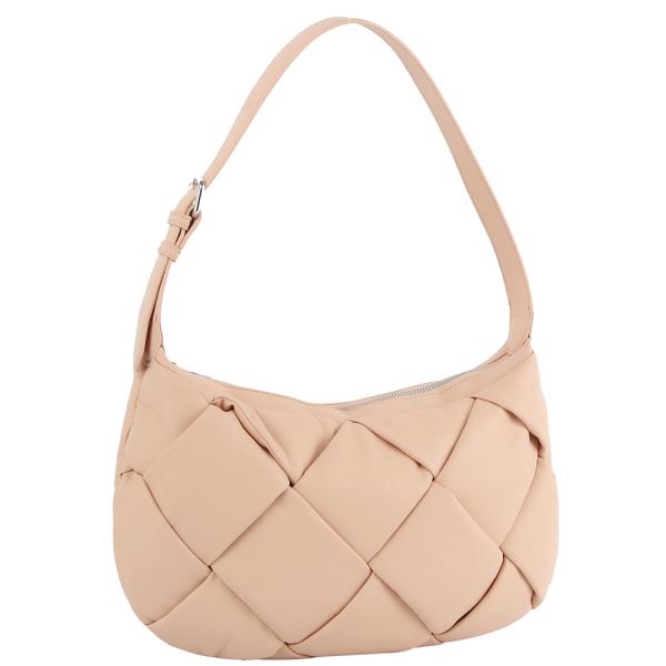 Large Woven Puffy Shoulder Bag