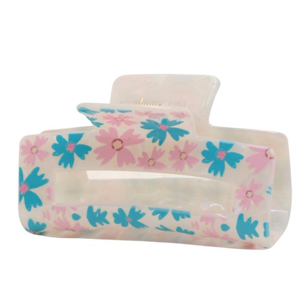 Flower Pattern Claw Hair Clip