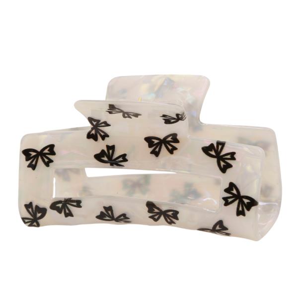 Acetate Bow Pattern Claw Hair Clip