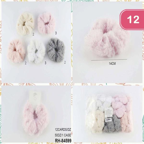 Hair Tie Scrunchies (12 Units)