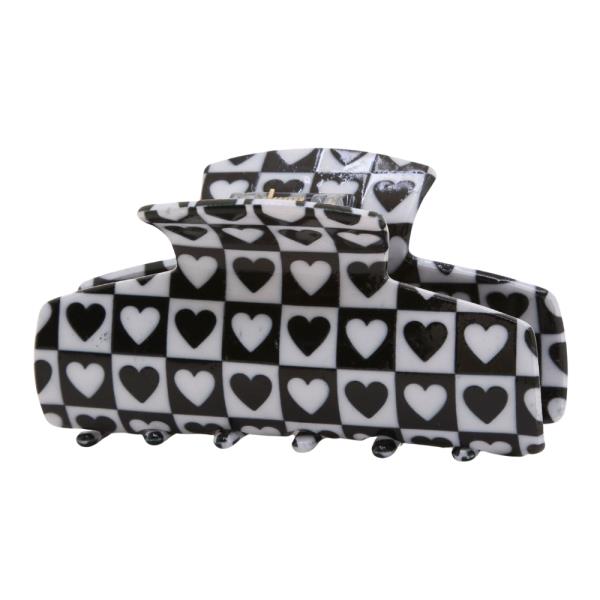 Heart Pattern Claw Hair Clip