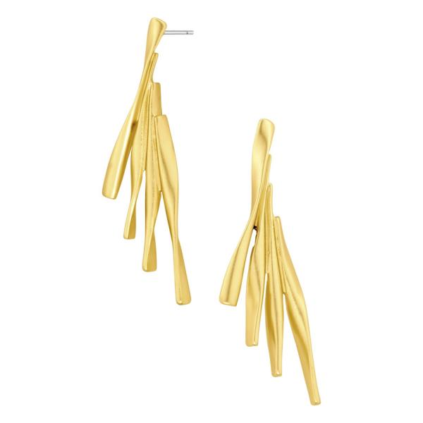 Metal Branch Post Earring