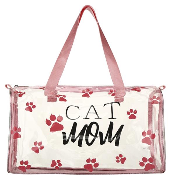 Clear Cat Mom Rectangle Tote Bag
