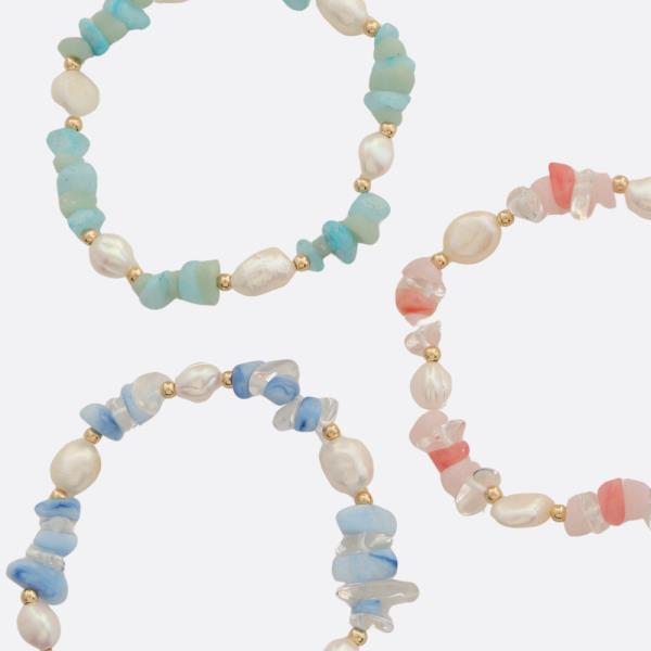 Mixed Bead Stretch Bracelet
