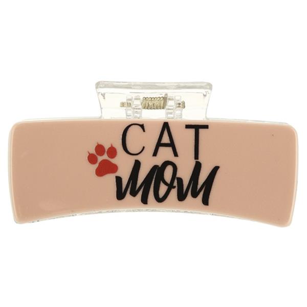 Cat Mom Hair Claw Jaw Clip