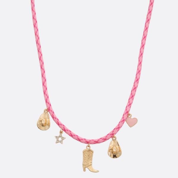 Western Style Charm Cord Necklace