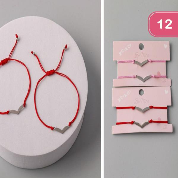 Pointed V BFF String Bracelets (12 Units)