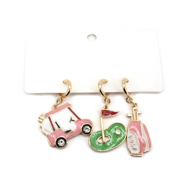 Golf Theme 5PCS Charm Set