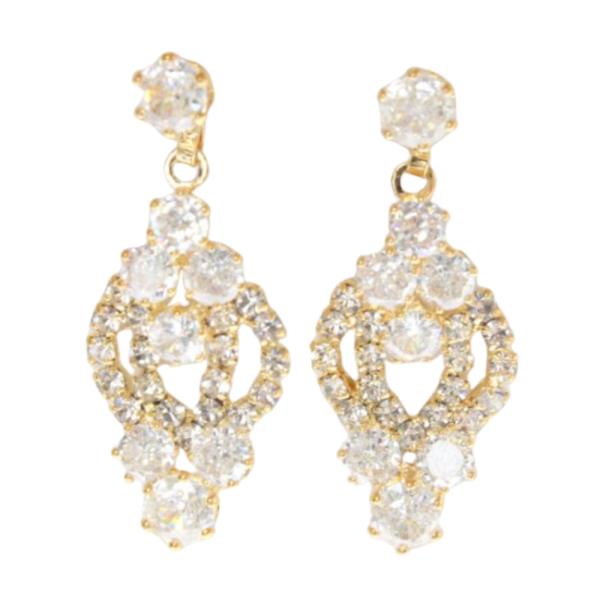 CZ Rhinestone Dangle Earring