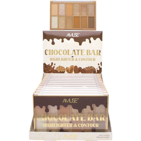 AMUSE Chocolate Bar Highlighter Contour (12 Units)