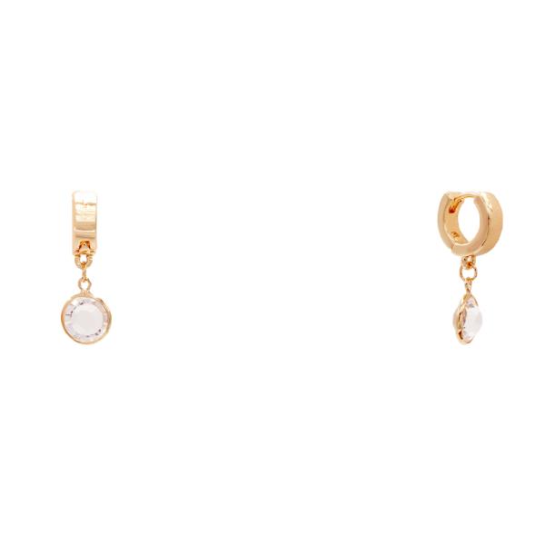 Crystal Huggie Earring
