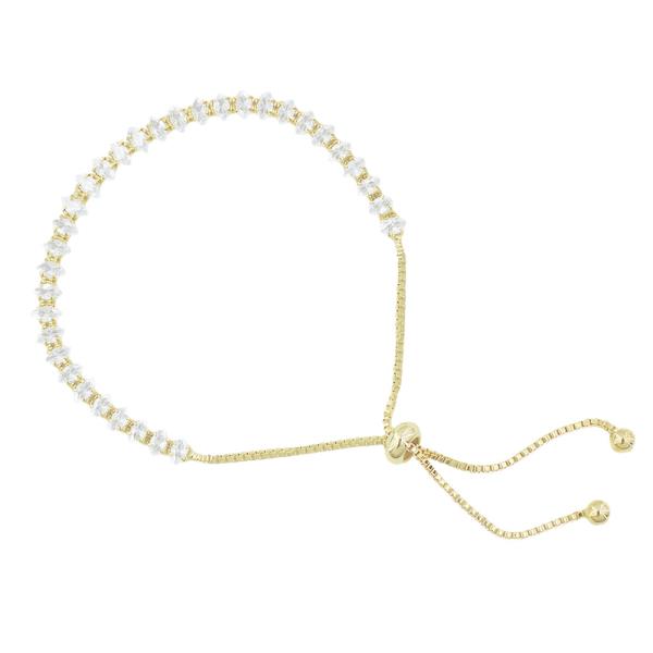 CZ Marquise Slide Bracelet