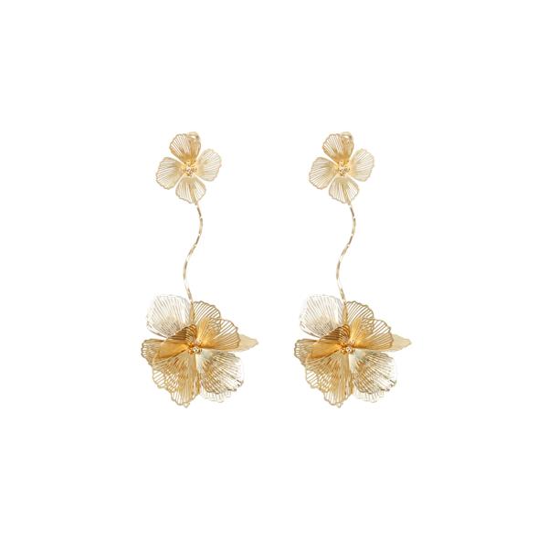 Filigree Flower Long Earring