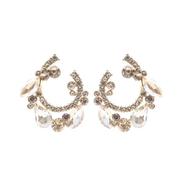 Marquise Open Circle Earring