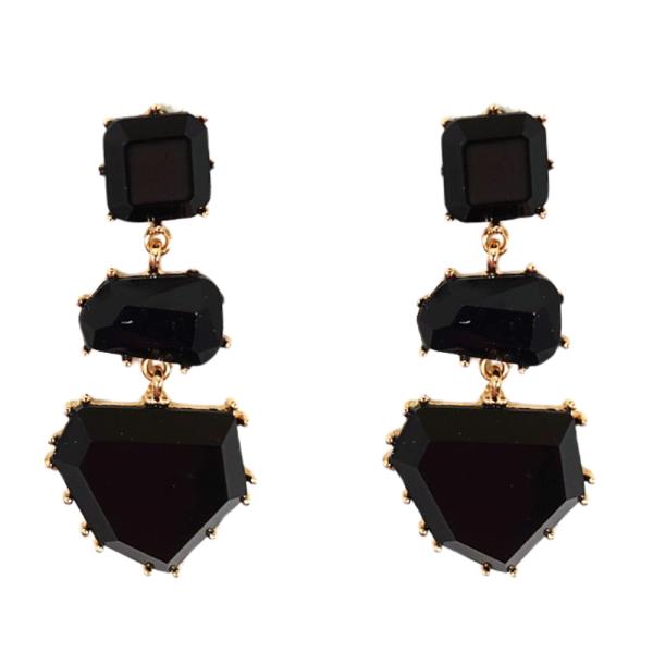 Geo Shape Metal Dangle Earring