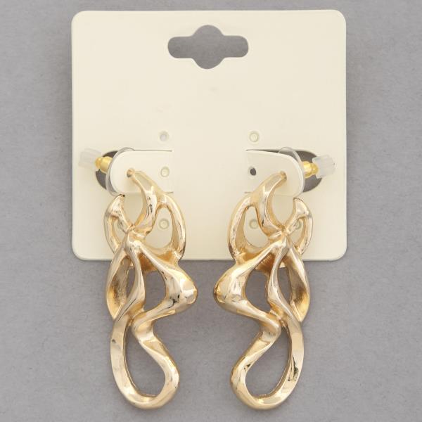 Organic Shape Metal Earring
