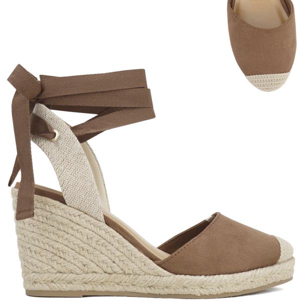 CHIC ANKLE STRING WEDGE HEEL 16 PAIRS